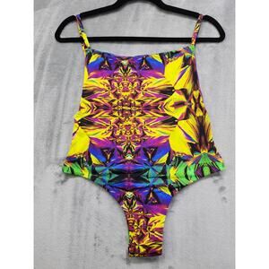 NEW VS Swim 7 Sins Miss Bikini Luxe Maya Side Boob Swimsuit Size L Cheeky Purple